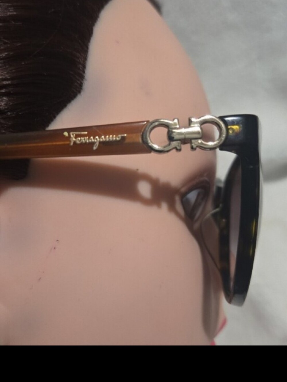 Salvatore Ferragamo Tortoiseshell Frame Sunglasses with Brown Gradient Lenses